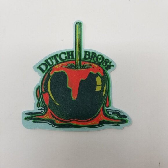Dutch Bros Sticker September 2024 Candy Apple Green Red - Picture 1 of 3